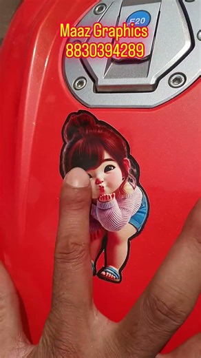 moto girl sticker #redium #artist #bikelover