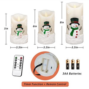 [Hot Item] Artificial Dancing Flame Battery Operated Electronic LED Flameless Candles