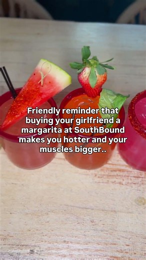 I see no lies here 🫣 Some of the best margaritas at SouthBound are free ones 😏