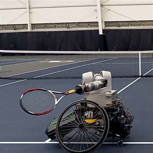 E.S.T.H.E.R. is the brainchild of a robotics professor to replace ball-feeding machines for tennis training. | In The Know