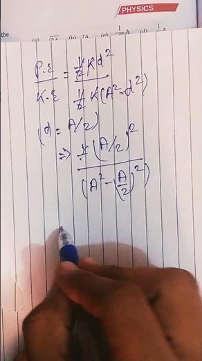 shm neet jee mains pyq solution | oscillation class 11 #shorts