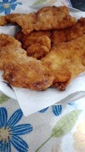 Breaded chicken breast fillet and vegetable salad!