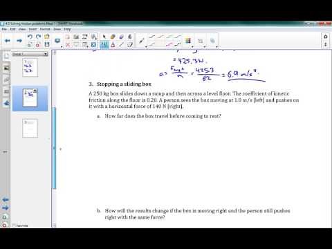 SPH3U 4.3 Solving friction problems