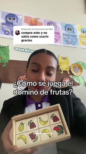 Cómo jugar el dominó de frutas con niños en preescolar
