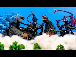 Legendary Godzilla vs Biollante vs knife head vs gigan PART 1,2,3 all together an epic battle movie