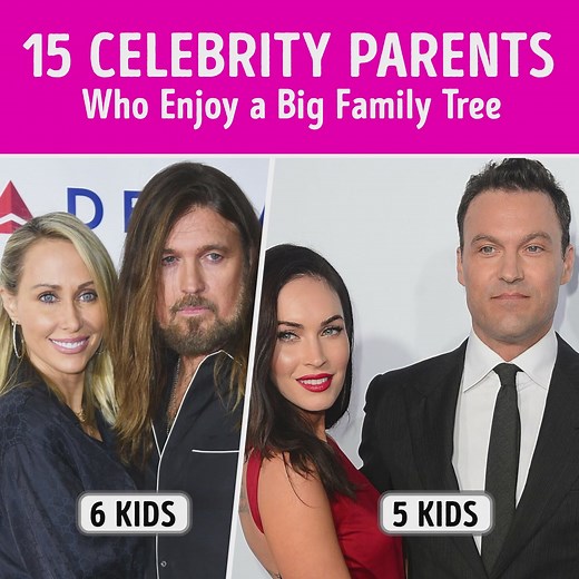 15 Celebrity Parents Who Enjoy a Big Family Tree | Celestoria