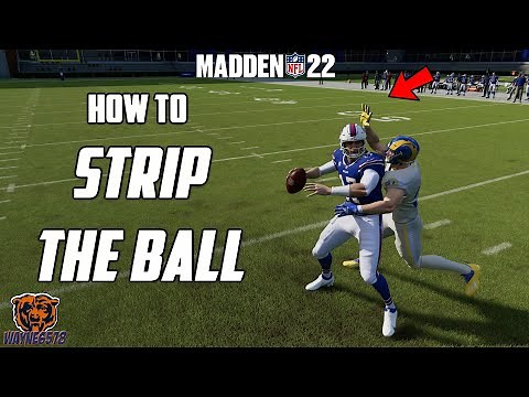 HOW TO TACKLE AND STRIP THE BALL IN MADDEN 22 - FORCE MORE FUMBLES AND TURNOVERS - STRIP TUTORIAL💥🔥💥