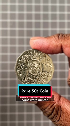 The rarest 50c coin #coins #coincollecting #australia #money #edutok #needtoknow #tiktokaustralia