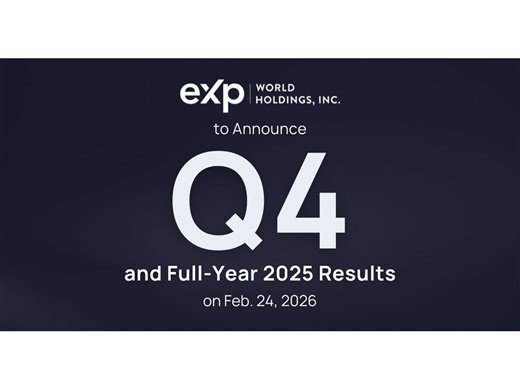 eXp World Holdings to Announce Fourth Quarter and Full-Year 2025 Results on Feb. 24, 2026