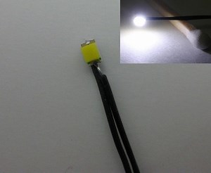 5 PACK 0805 SMD WHITE Pre-Wired with Resistors and Lead Wire