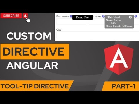 How to create custom directive in Angular | Tooltip Directive | Angular | Angular Tutorials | Part 1