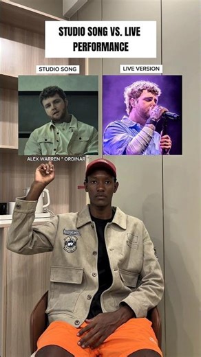 STUDIO SONG VS. LIVE VERSION : ALEX WARREN "ORDINARY" #shorts #viral #trending #alexwarren #grammys