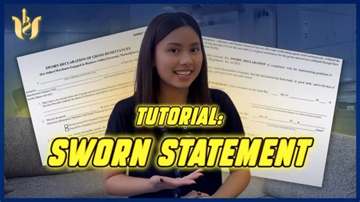 🚨 ONLINE SELLER ka ba (Tiktok, Shopee or Lazada)? O TNVS Operator (Grab / Joyride / etc.)? 🚨 ⚠️ IMPORTANT for 2026 Nag-submit ka na ba ng Sworn Statement of Gross Remittance sa BIR? ❌ Kapag wala kang sworn statement: • May automatic withholding/deductions sa platform • Possible penalties • Hassle pag hinabol na ni BIR ✅ Good news: May MADALI at MABILIS kaming paraan para ma-prepare mo ito ⏰ Pwede pang ma-file kahit BUKAS sa BIR! 📚 Legal Basis: • BIR RR No. 16-2023 • BIR issuances on Online Se