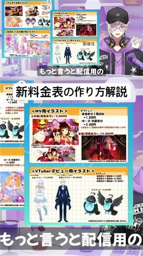 How to create a new pricing table for creators #illustrator #vtuber #illustration