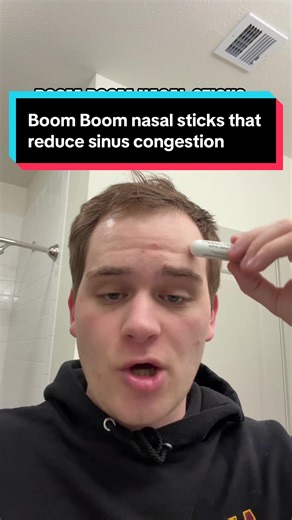 No one has worse sinhs inflammation and congestion than I do. This ACTUALLY helps reduce congestion and cools the inside of my sinuses. #SinusRelief #BoomBoom #NasalSticks #NasalRelief