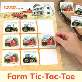 On the Farm Tic-Tac-Toe | Simple Strategy Game for Visual & Cognitive Skills