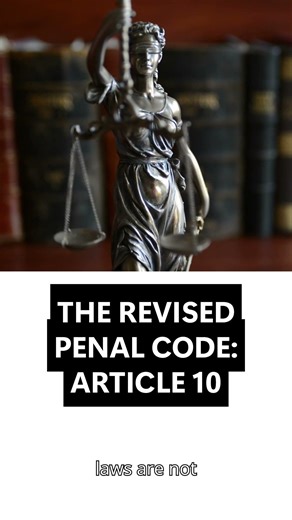 The Revised Penal Code: Article 10