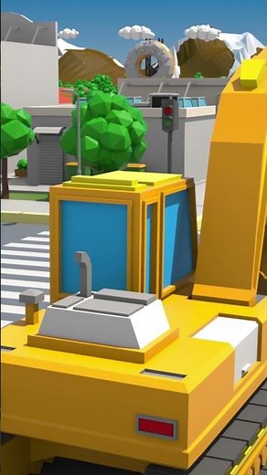 🚜😲 Yellow Excavator & Red Bulldozer – Hiding Fun in Cars Town! 🚧 | Cartoons for Kids#cars #cartoon