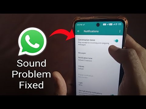 WhatsApp Notification Sound Problem 2023 || How To Fix WhatsApp Notification Sound Problem
