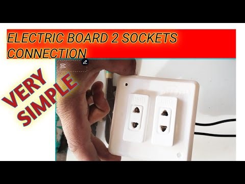 Electric board 2 SOCKETS CONNECTION very simple