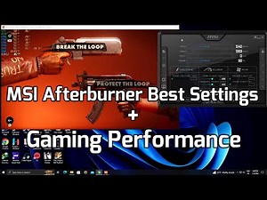 Best Settings for MSI Afterburner | How to record & Gaming Performance