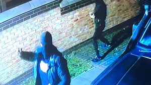 Shocking moment gang of masked thugs smash up car and house for no reason like 'pack of wolves'