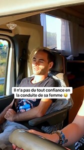 "Doucement, doucement." Il n'est pas serein face à la conduite de sa femme 😂 "Ma vie en camping-car", samedi 29 mars à 21:10 | 6ter
