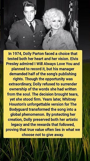 Why Dolly Parton Refused Elvis Presley | The Story Behind I Will Always Love You