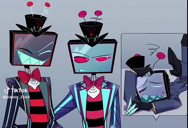 Vox y Alastor: Fanart de Hazbin Hotel