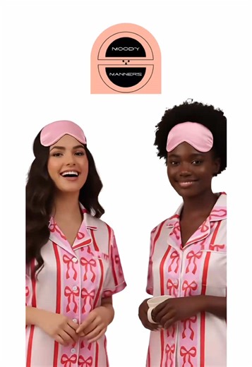 Pink Bow Pajamas for Girls' Night Fun