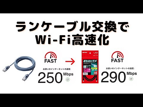 [CAT6A] Speed ​​up your Wi-Fi by replacing your LAN cable | Replacing from CAT5e
