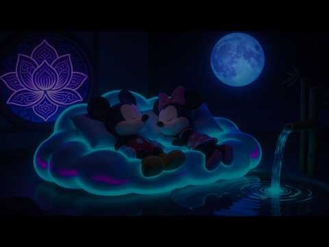 NO ADS Piano Deep Sleep Music with Mickey & Minnie ✨ Gentle Piano to Soothe Anxiety & Promote Sleep
