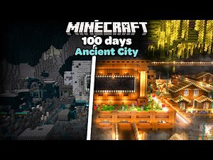 I Transformed an Ancient City Village in a Minecraft Makeover #100Days