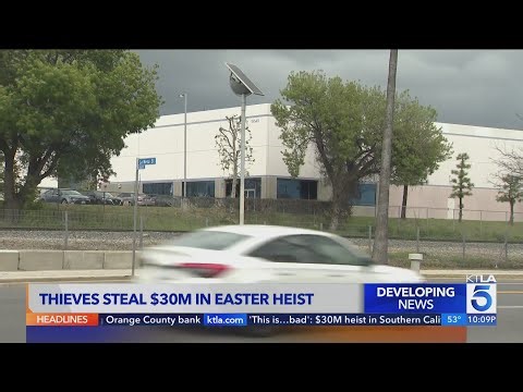 Thieves steal $30M in Easter Sunday Heist