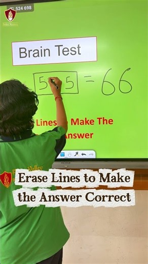 Erase the Lines to Make the Answer Correct | Mind Game for Students #braintest #iqtest #shorts