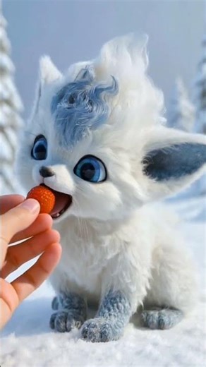 Pokémon Alolan Vulpix Eating Berries 🫐 | Relaxing ASMR #Pokemon #ASMR #Shorts