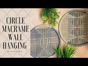 Circle Macrame Wall Hanging Tutorial l Boho Style l HOME DECORATION