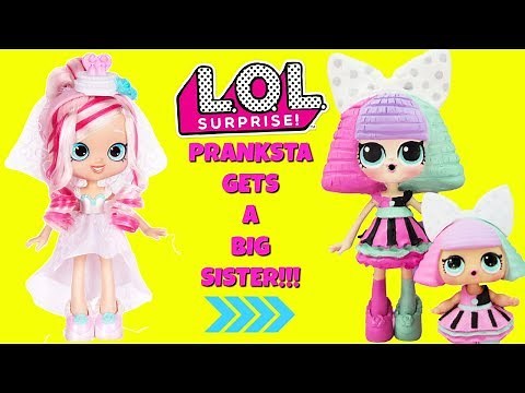 LOL SURPRISE Pranksta Gets A Big Sister DIY Shopkins Shoppie Doll Bridie Custom Makeover