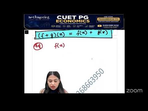 PRARAMBH Lec 10: CUET PG ECONOMICS 2027 | Modulus Functions | MA Economics Entrance | CUET PG ECO