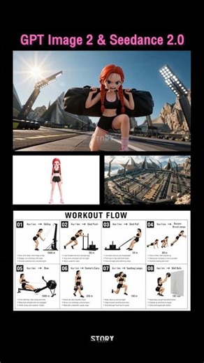 เปลี่ยน Infographic เป็น 3D Workout Animation 🏋️‍♀️ 💪 GPT Image 2 x Seedance 2.0