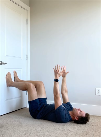 90 90 Hip Lift with Reach