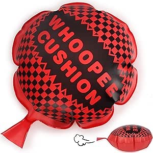 POPLAY Whoopee Cushion, 10 Inch Prank Toys for Novelty Party Favors Kids and Adults Fart Pillow Novelty Gifts
