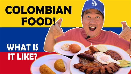 I tried Colombian food for the first time! (Bandeja paisa to bunuelos!) 🇨🇴