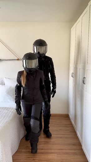 Easy Motorcycle Suit Change for Couples | BMW Biker Gear