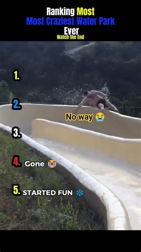 Ranking Most Craziest Water Park Ever💀😂#shorts