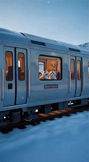 Cute Leopards in Train #leopard #3danimation