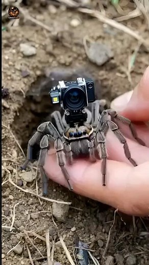 POV: Inside a wolf spider (Lycosidae) Underground Colony