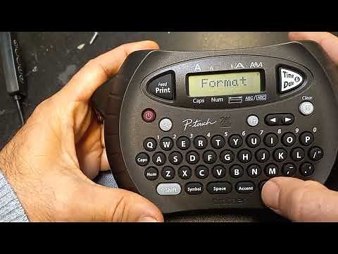 How to adjust the format of the time and date on p-touch label maker.