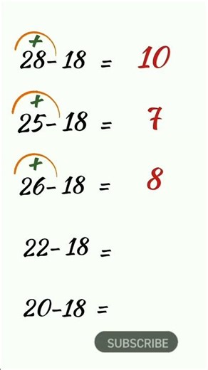 Number 18 Maths Tricks #Shorts