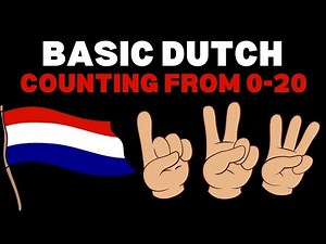 Basic Dutch Counting From 0 - 20